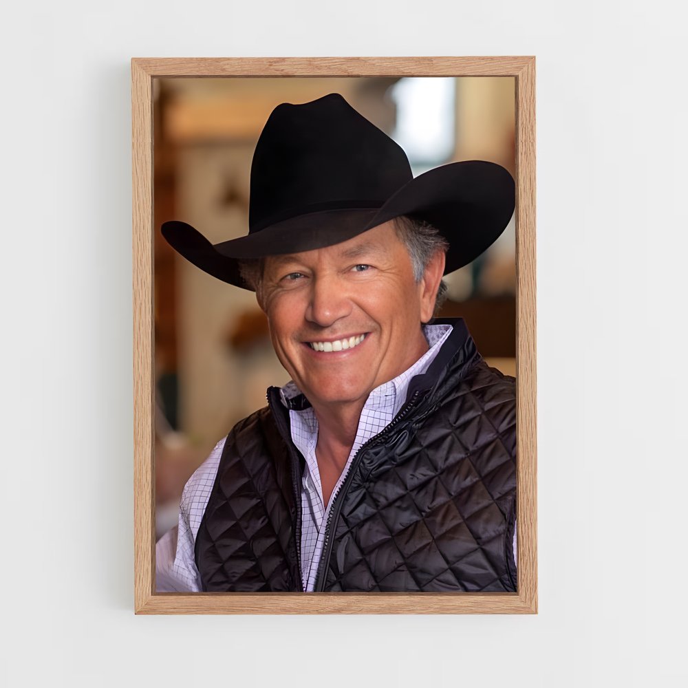 ap-george strait-5 cadre Bois clair