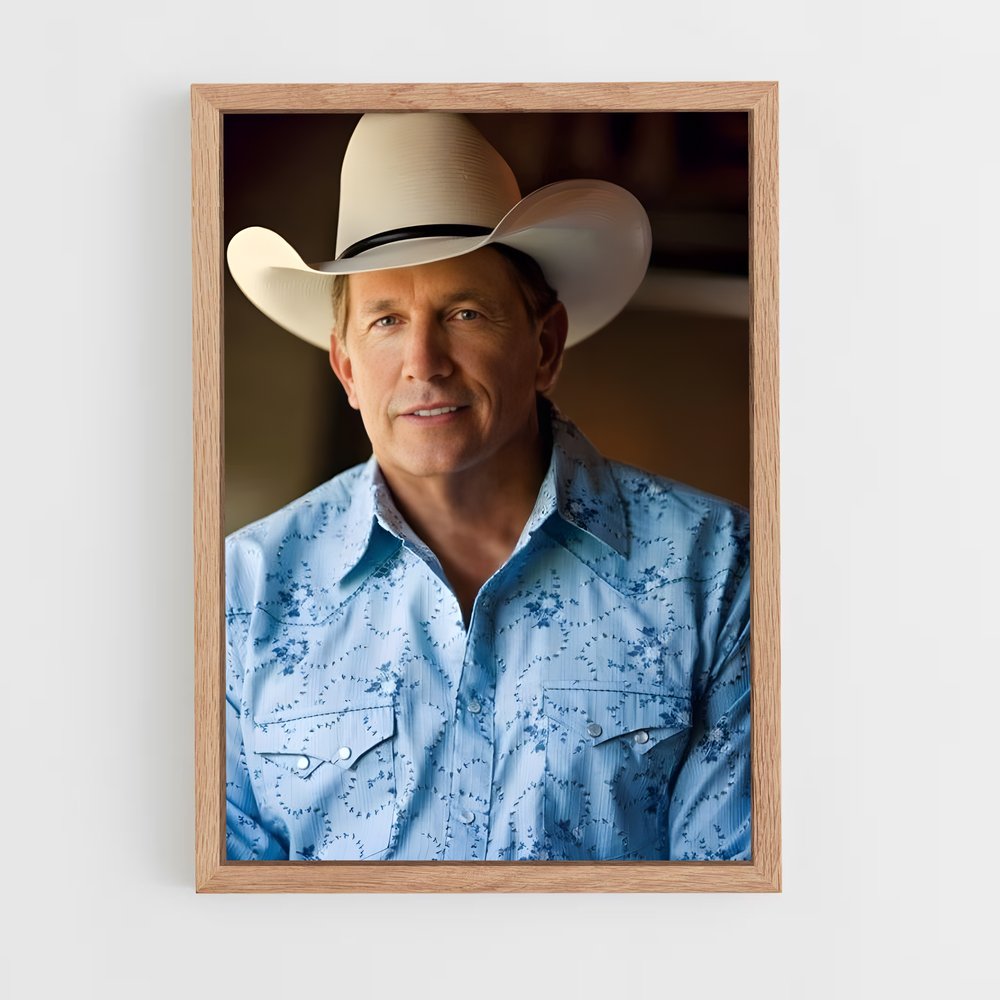 ap-george strait-7 cadre Bois clair