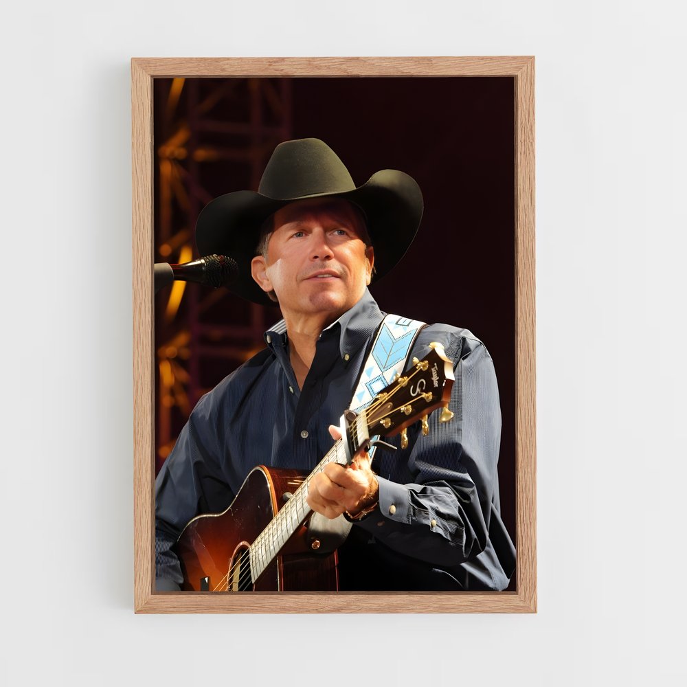 ap-george strait-9 cadre Bois clair