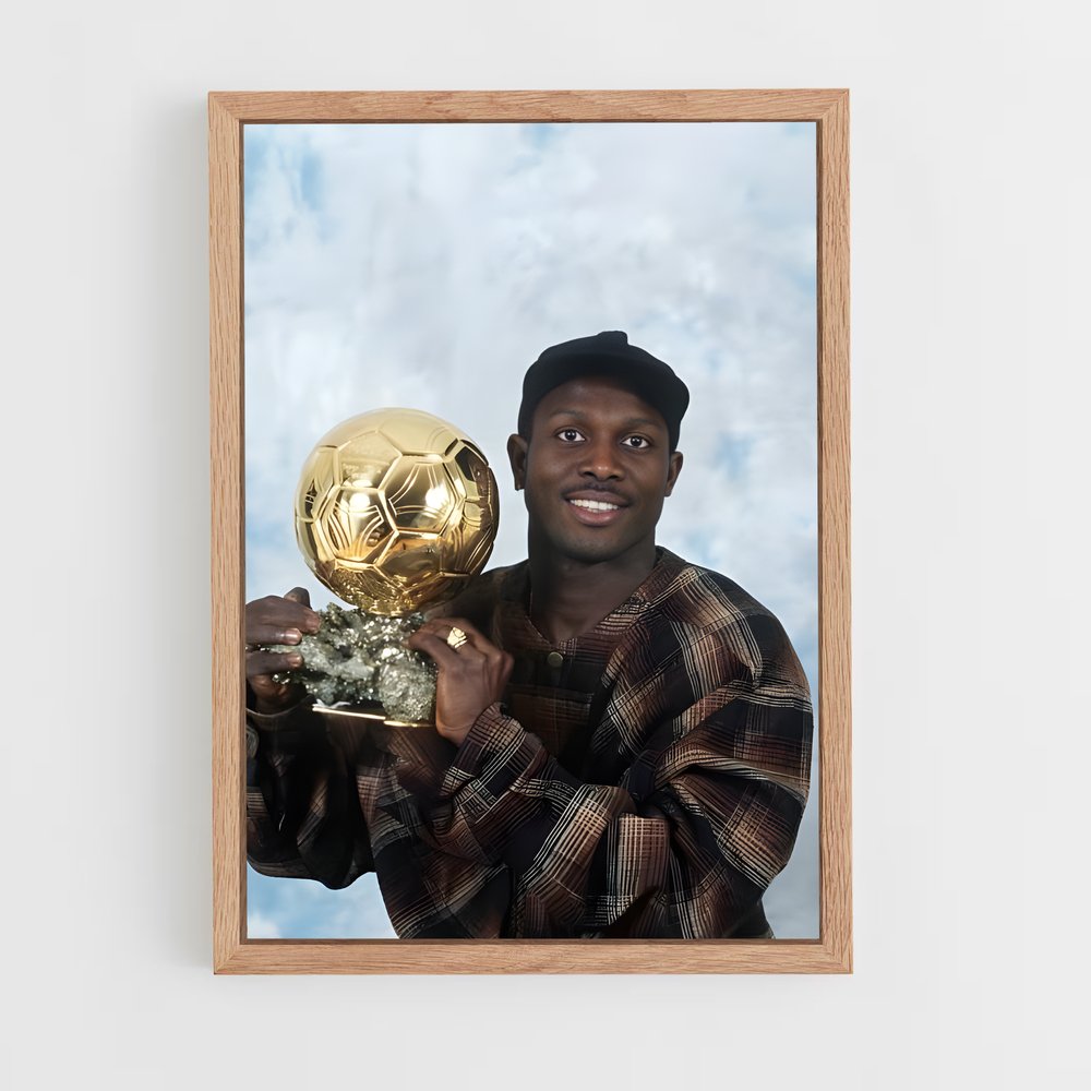 ap-george weah-3 cadre Bois clair
