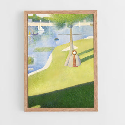 ap-georges seurat-9 cadre Bois clair
