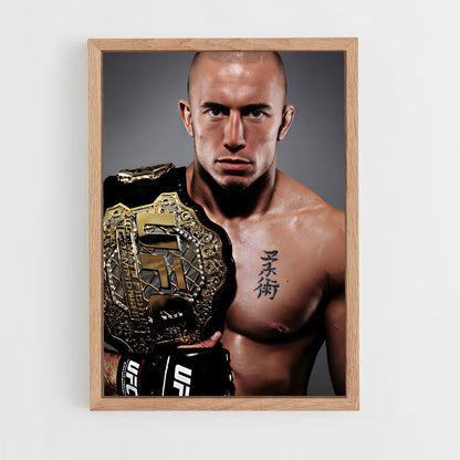 ap-georges st-pierre-3 cadre Bois clair
