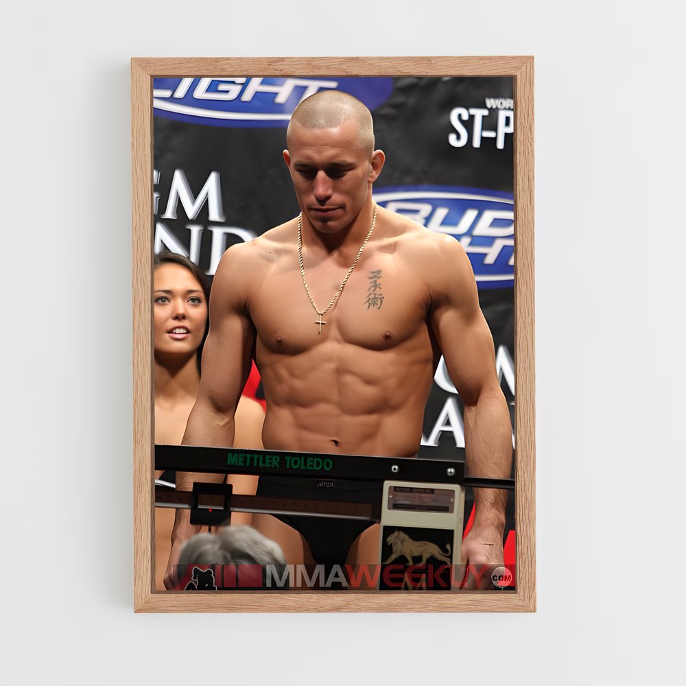 ap-georges st-pierre-4 cadre Bois clair
