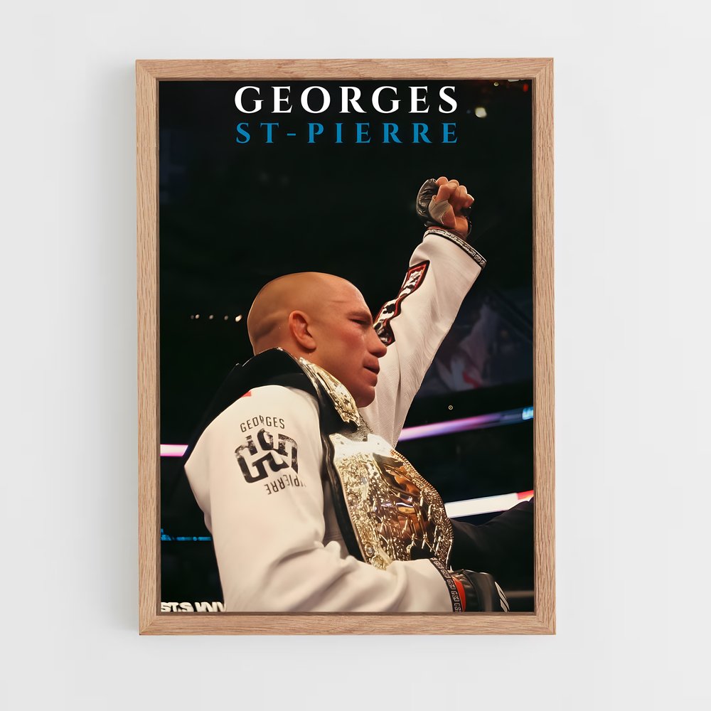 ap-georges st-pierre-5 cadre Bois clair