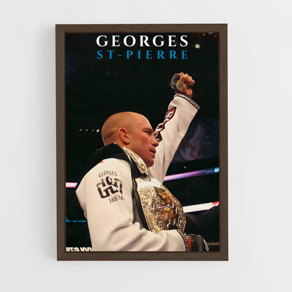 ap-georges st-pierre-5 cadre Bois foncé