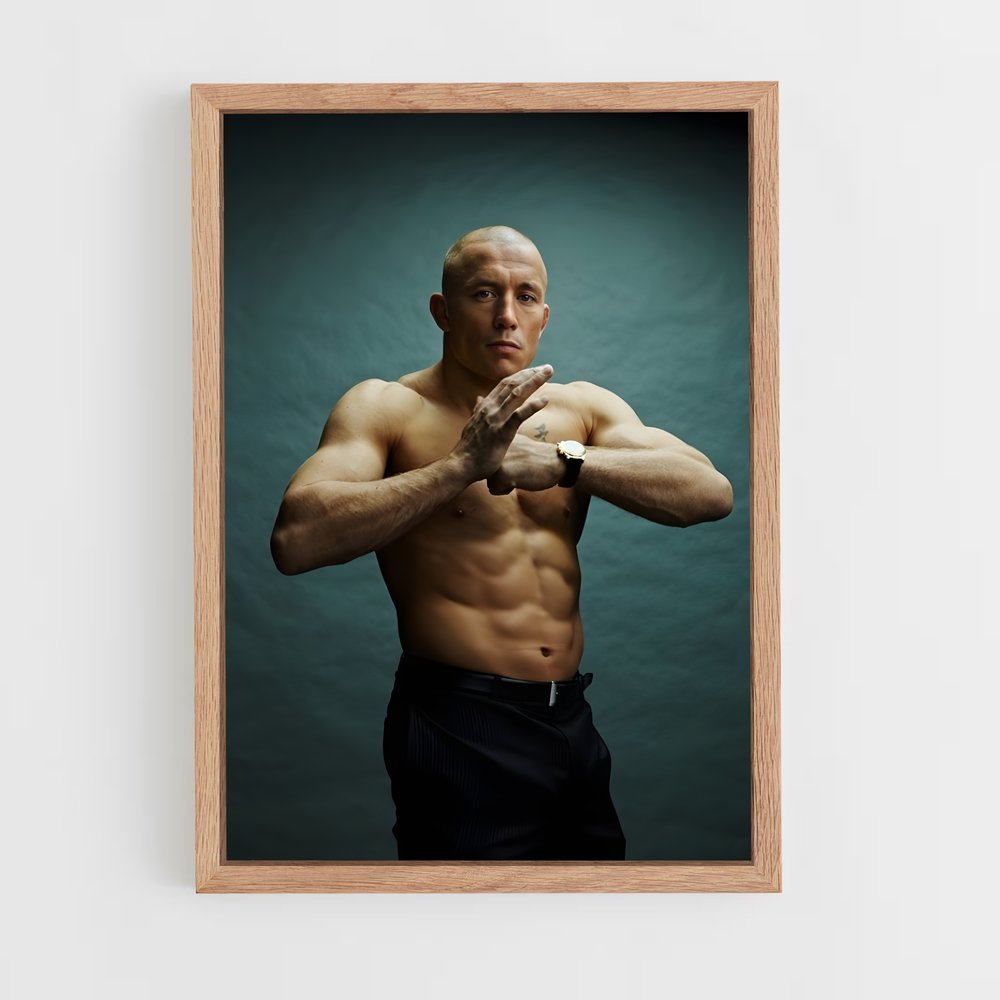 ap-georges st-pierre-7 cadre Bois clair