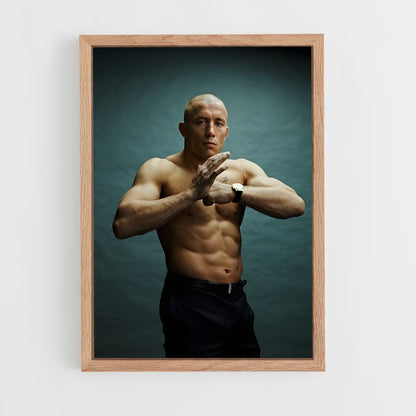 ap-georges st-pierre-7 cadre Bois clair
