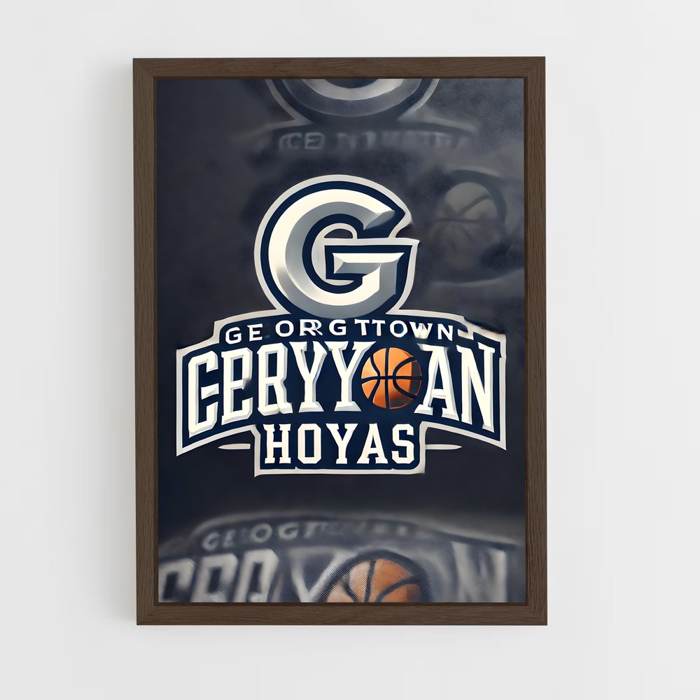 ap-georgetown hoyas-2 cadre Bois foncé