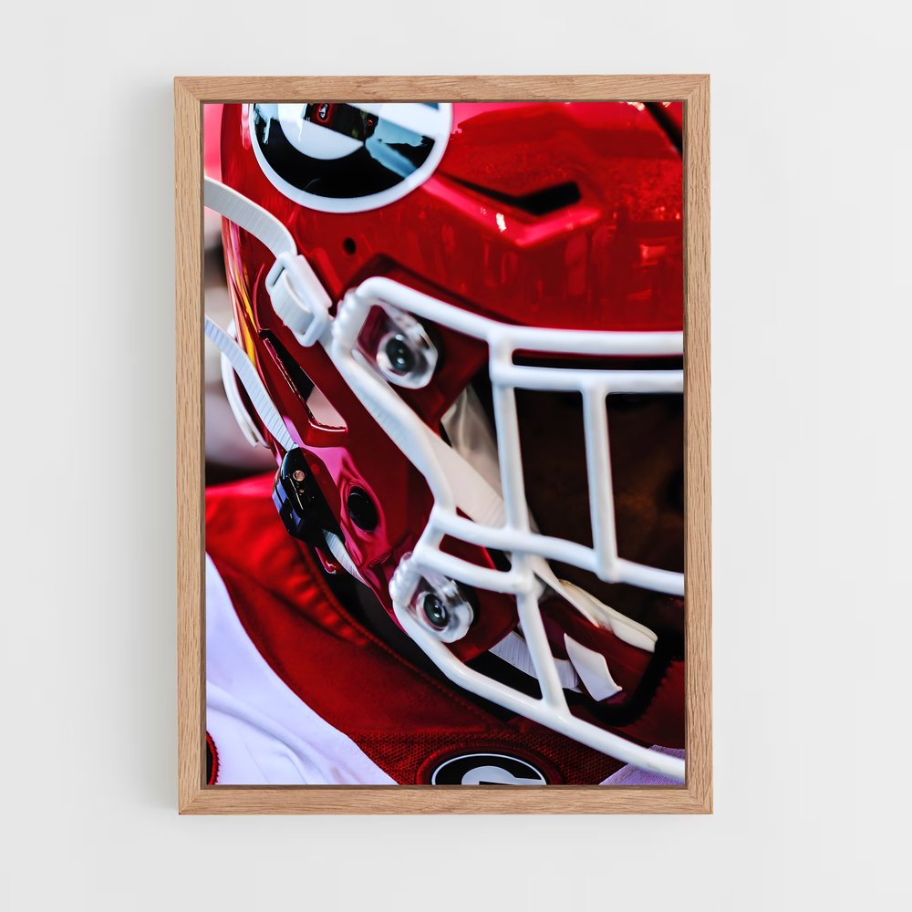 ap-georgia bulldogs-6 cadre Bois clair