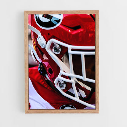 ap-georgia bulldogs-6 cadre Bois clair