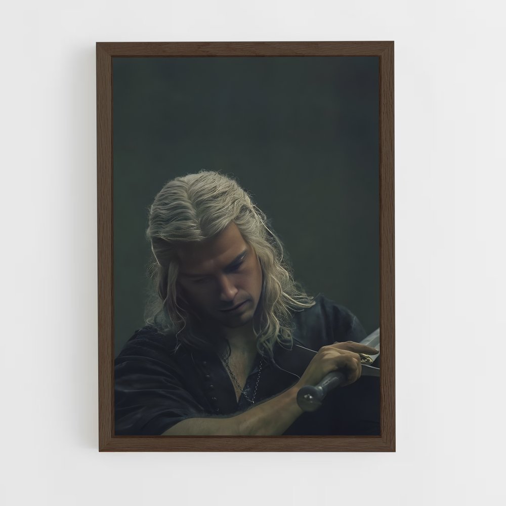 ap-geralt of rivia-10 cadre Bois foncé
