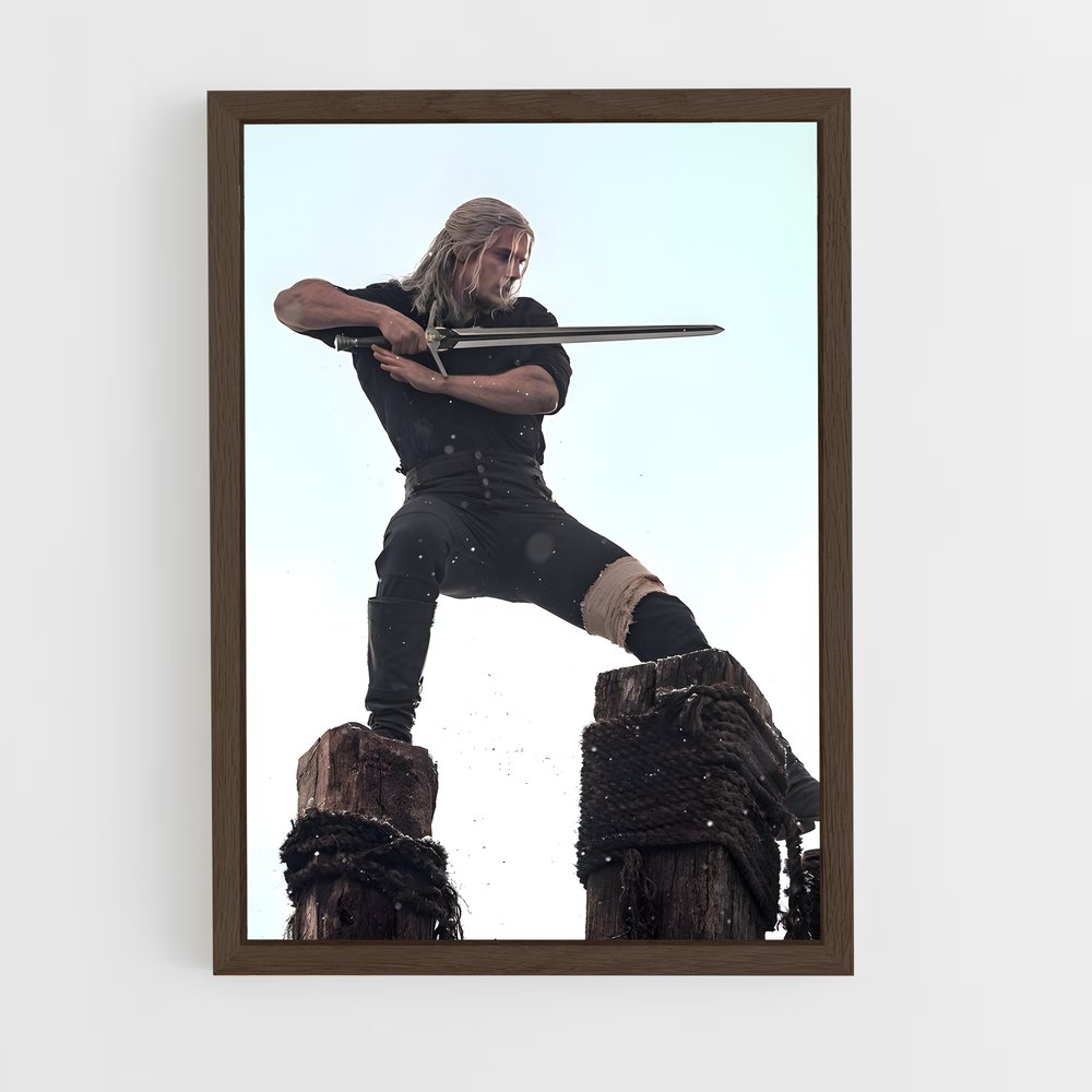 ap-geralt of rivia-11 cadre Bois foncé