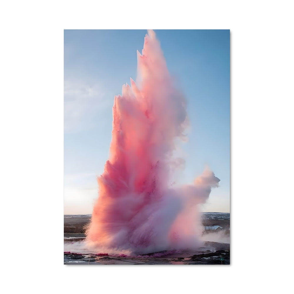 Poster Éruption Rose