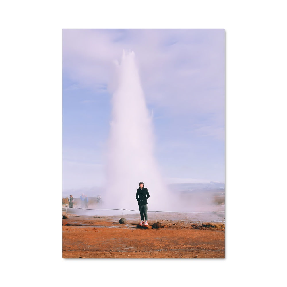Poster Geysir en Éruption