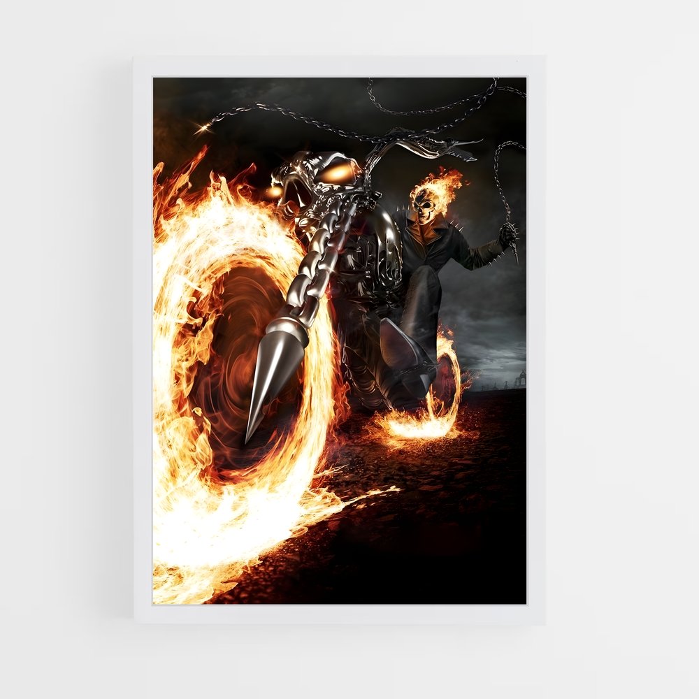 ap-ghost rider johnny blaze-10 cadre Blanc