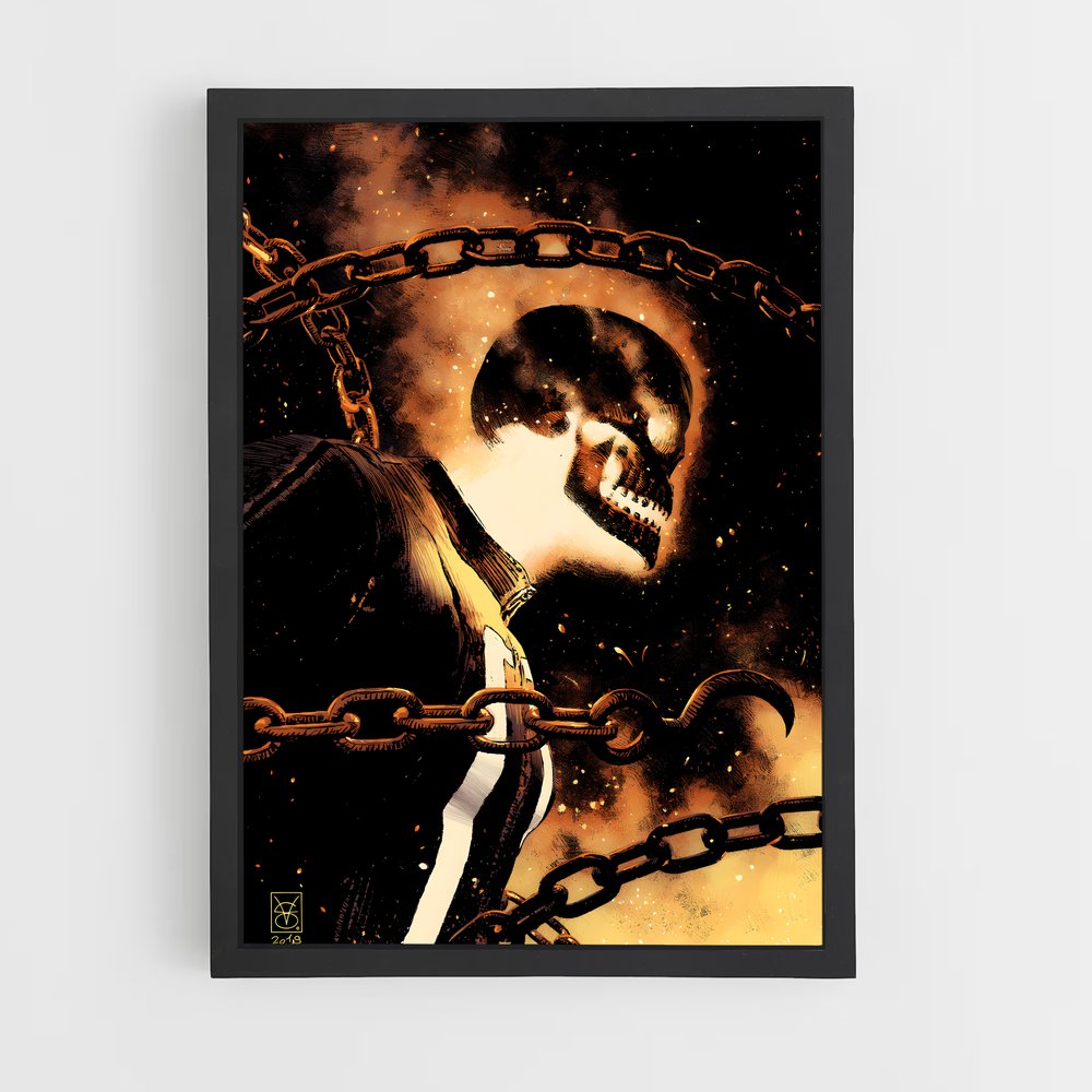 ap-ghost rider johnny blaze-11 cadre Noir
