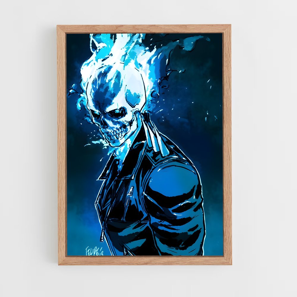 ap-ghost rider johnny blaze-3 cadre Bois clair