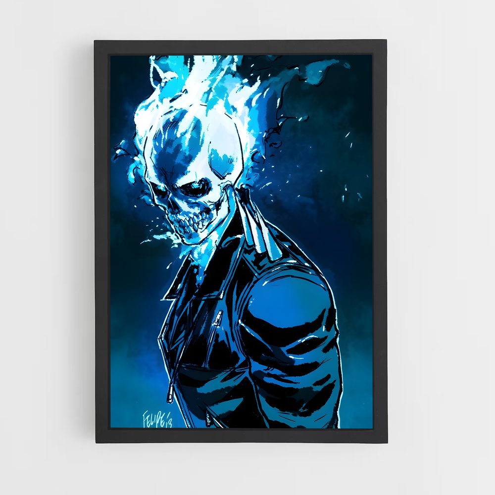 ap-ghost rider johnny blaze-3 cadre Noir