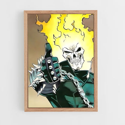 ap-ghost rider johnny blaze-5 cadre Bois clair