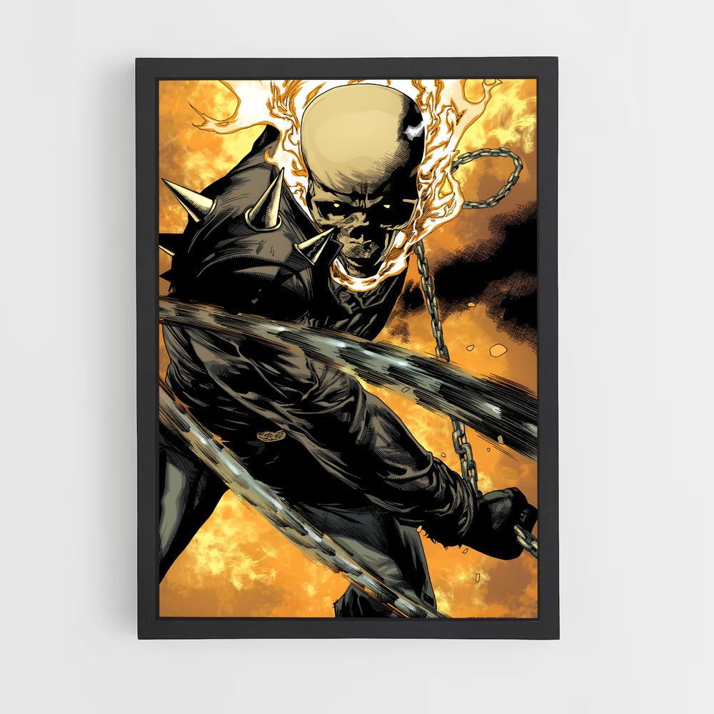 ap-ghost rider johnny blaze-7 cadre Noir