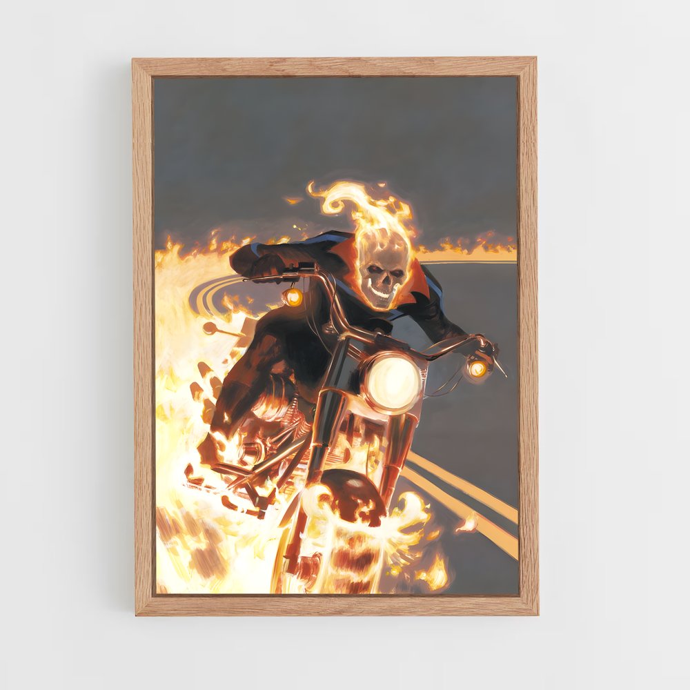 ap-ghost rider johnny blaze-9 cadre Bois clair