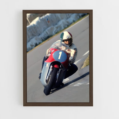 ap-giacomo agostini-5 cadre Bois foncé