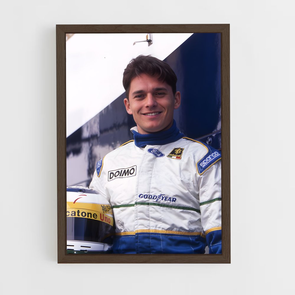 ap-giancarlo fisichella-3 cadre Bois foncé
