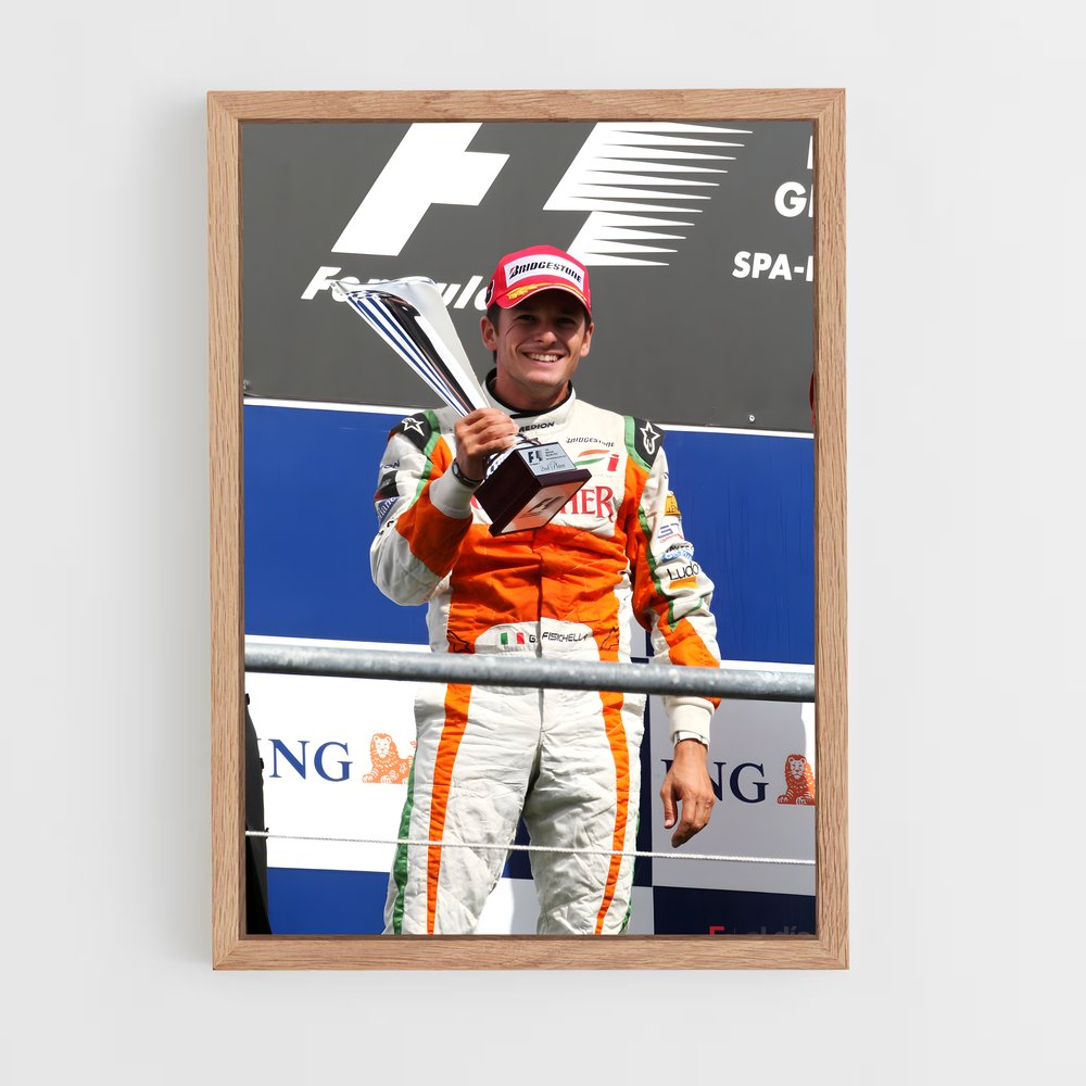 ap-giancarlo fisichella-5 cadre Bois clair