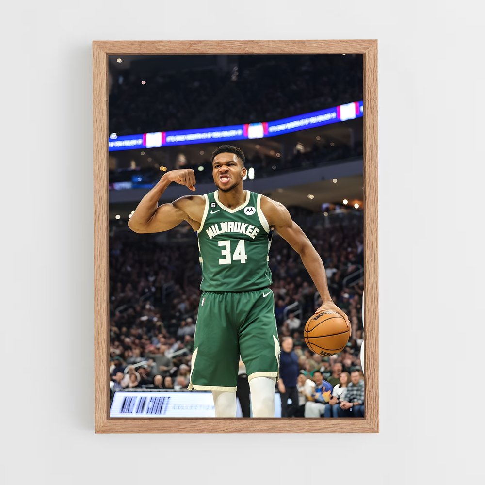 ap-giannis antetokounmpo-2 cadre Bois clair