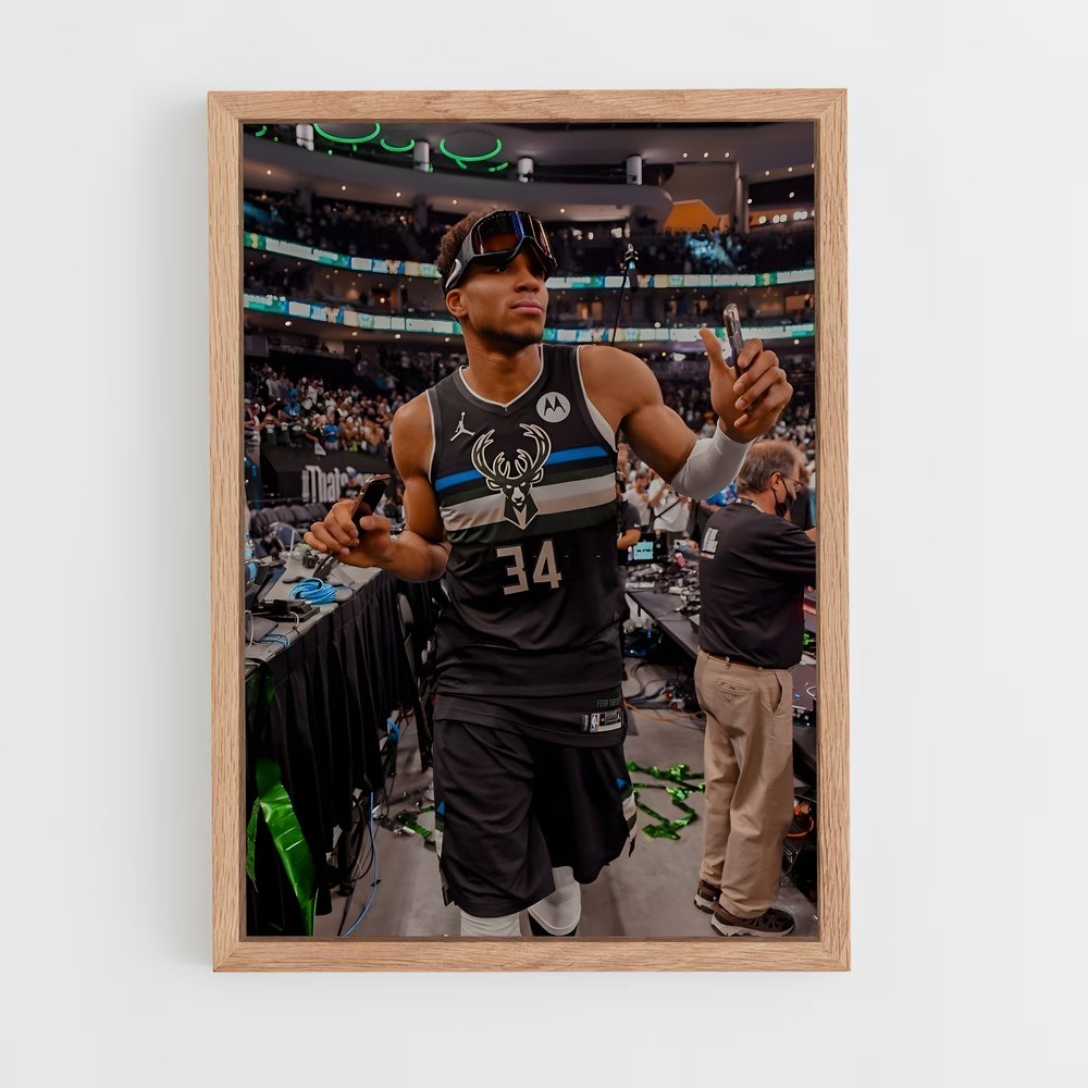 ap-giannis antetokounmpo-5 cadre Bois clair