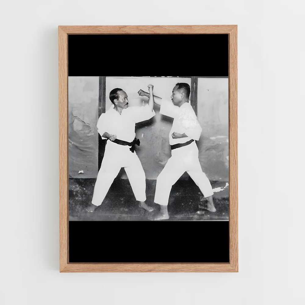 ap-gichin funakoshi-2 cadre Bois clair