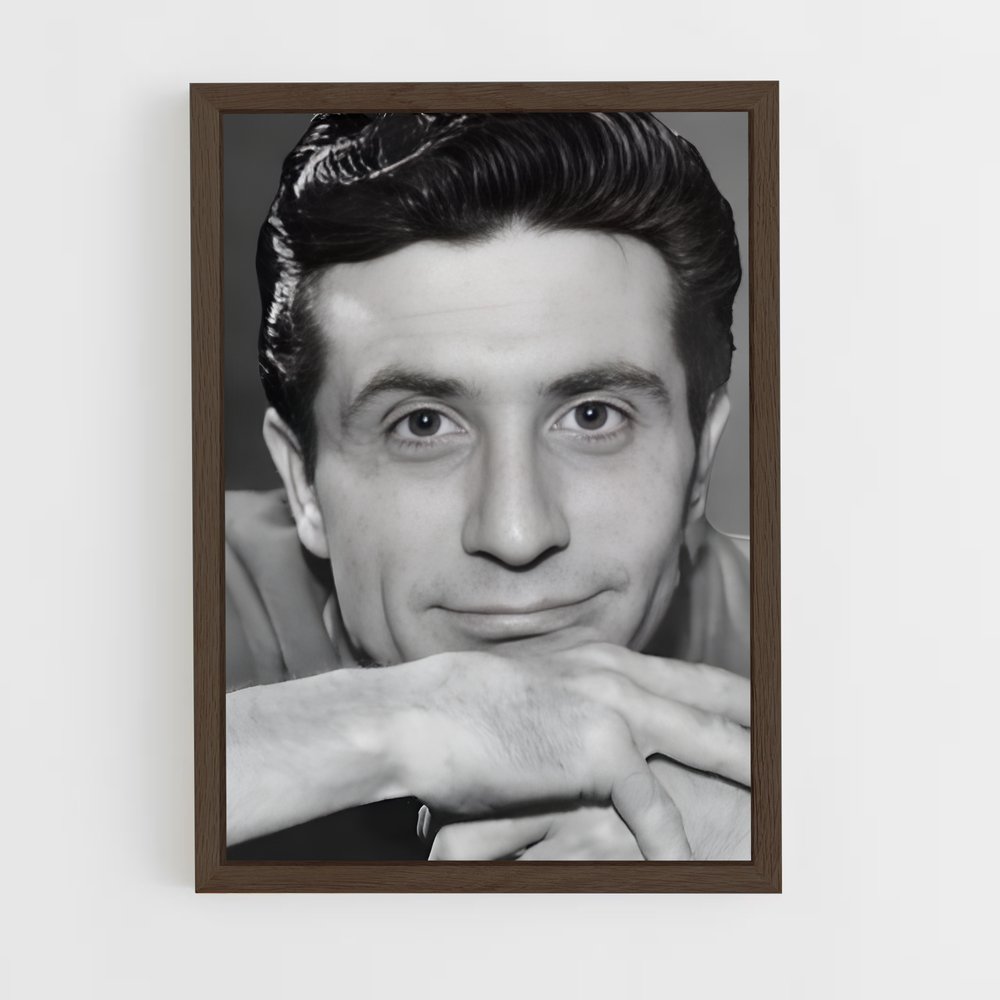 ap-gilbert becaud-1 cadre Bois foncé