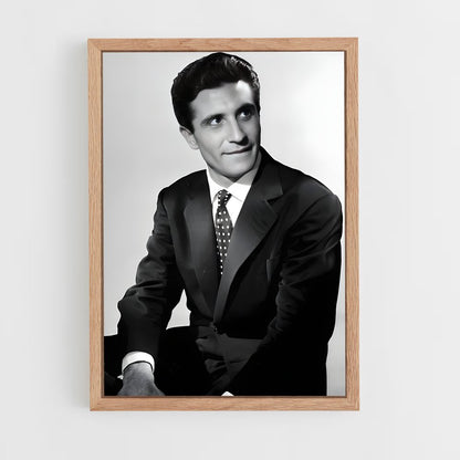 ap-gilbert becaud-2 cadre Bois clair