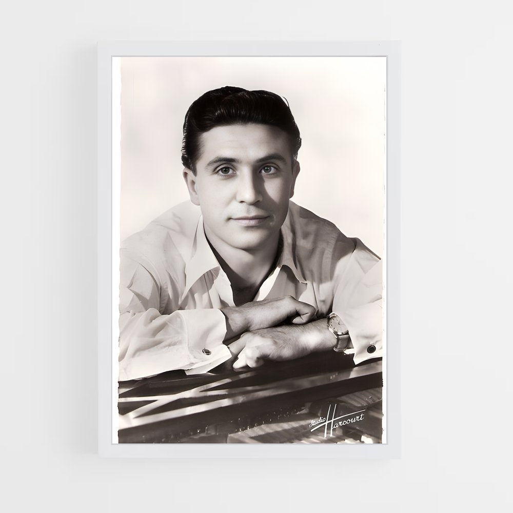 ap-gilbert becaud-3 cadre Blanc