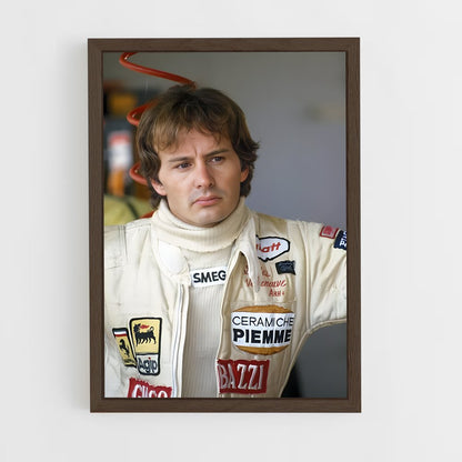 ap-gilles villeneuve-10 cadre Bois foncé