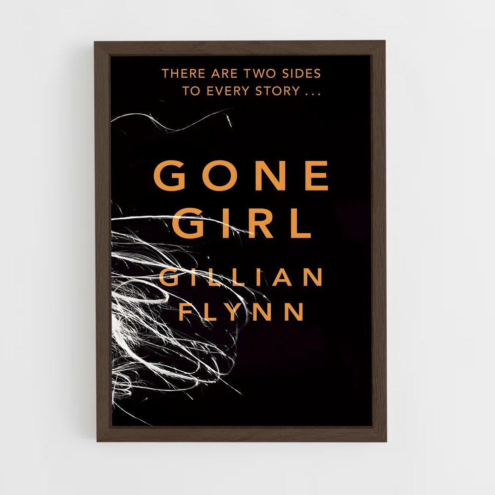 ap-gillian flynn-5 cadre Bois foncé