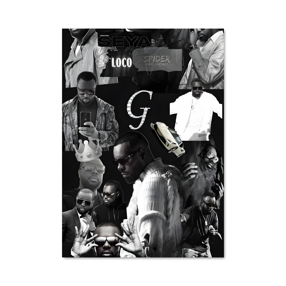 Poster Gims en Couleurs