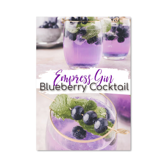Poster Cocktail aux Myrtilles
