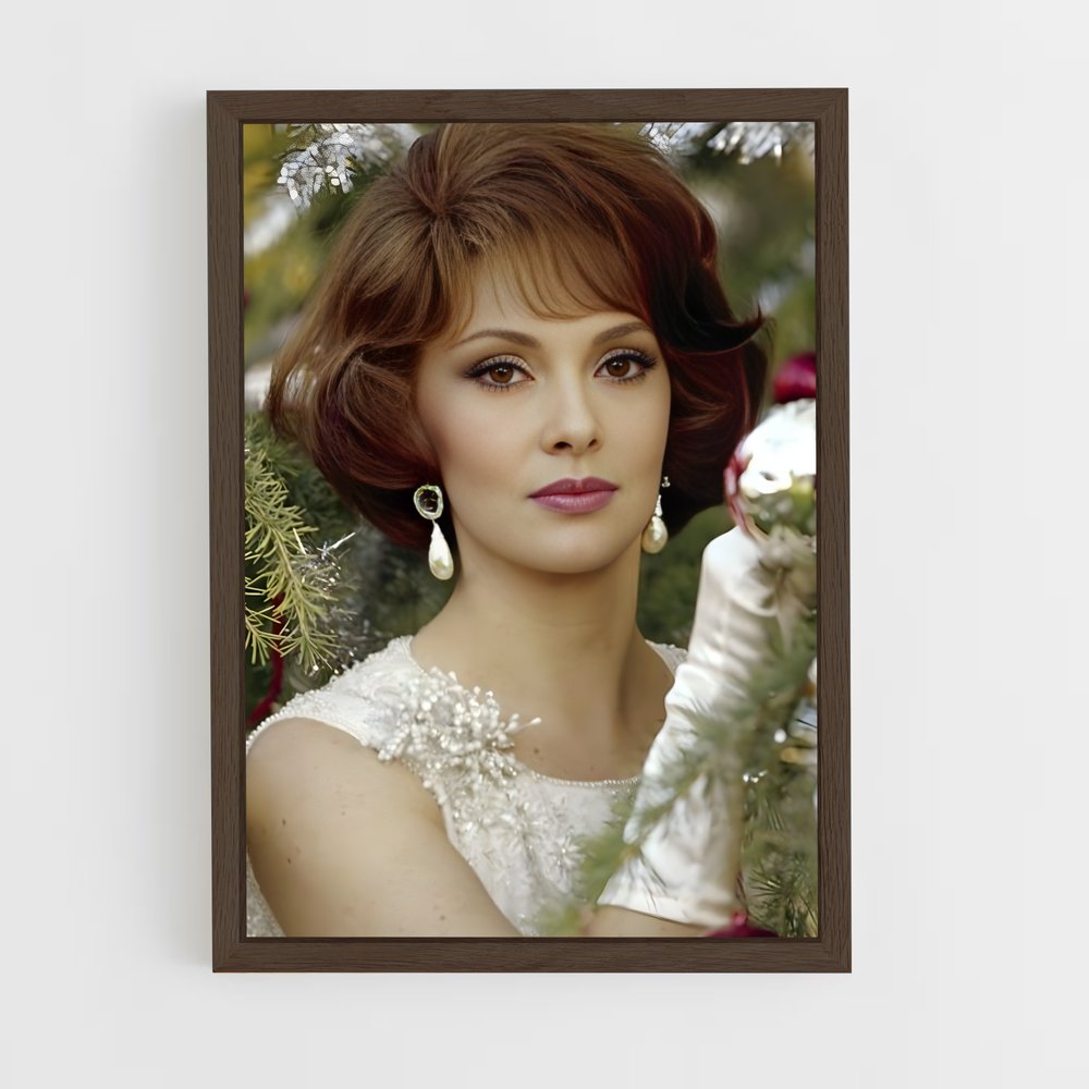 ap-gina lollobrigida-3 cadre Bois foncé