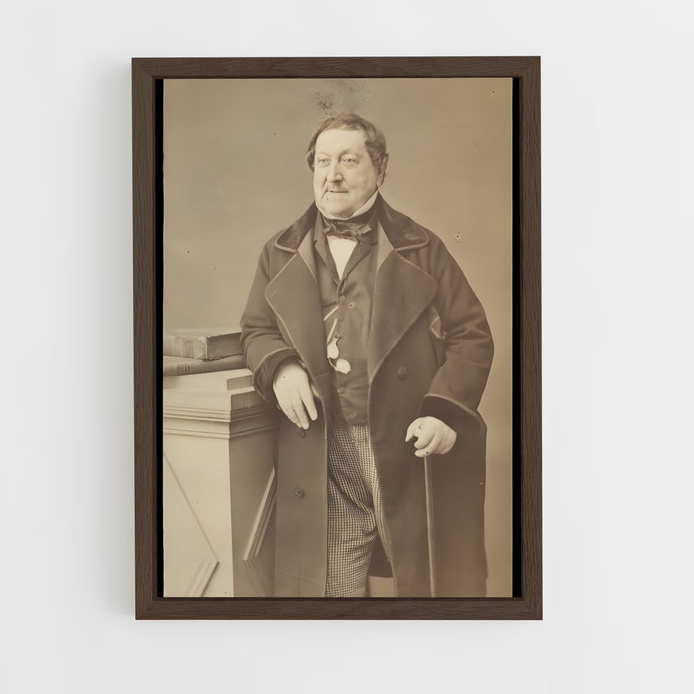 ap-gioachino rossini-1 cadre Bois foncé