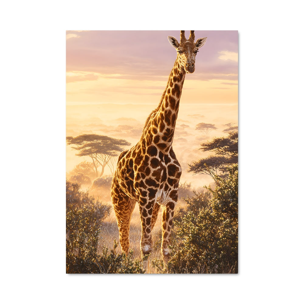 Poster Sereine Girafe