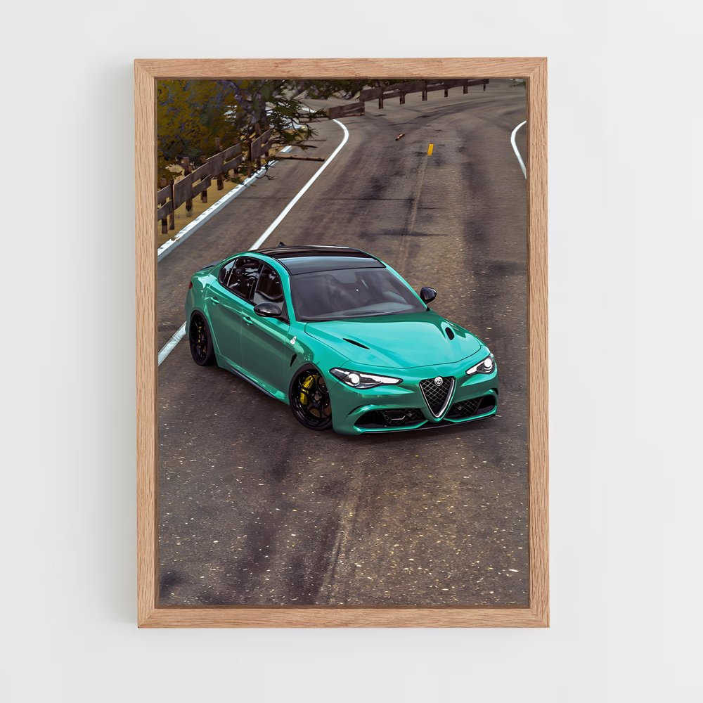 ap-giulia quadrifoglio-10 cadre Bois clair