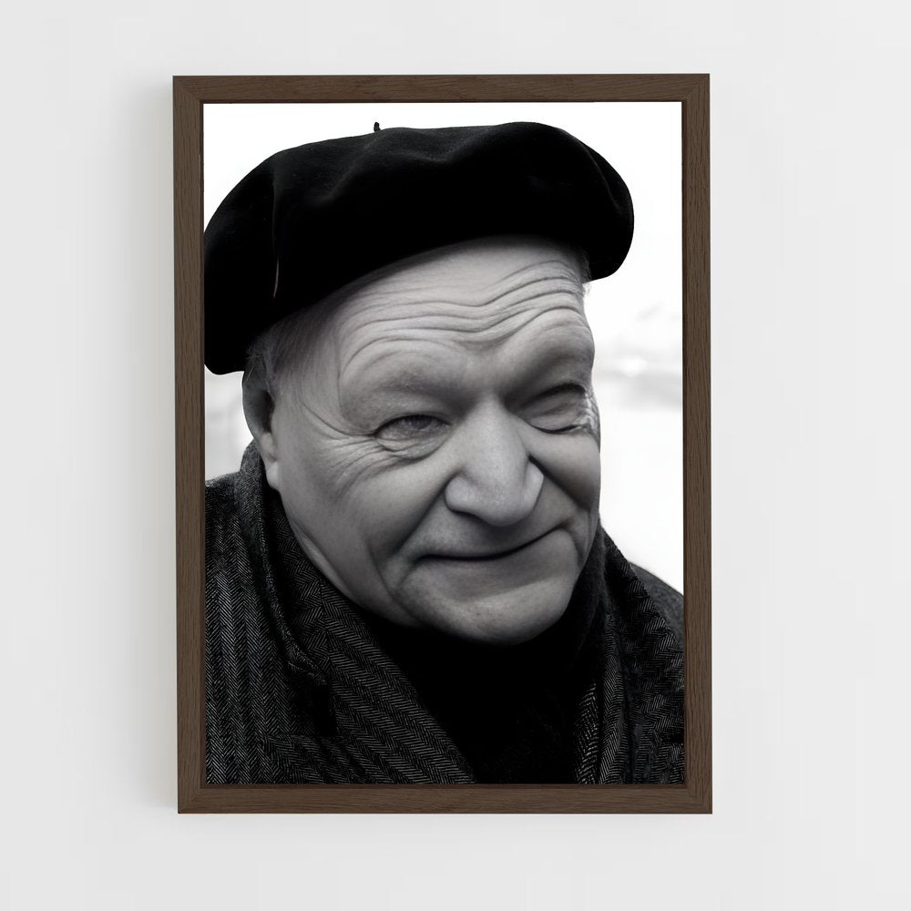 ap-giuseppe ungaretti-4 cadre Bois foncé
