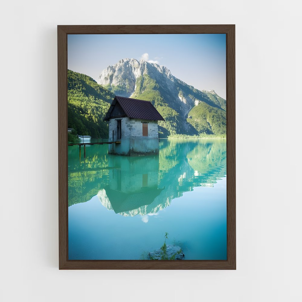 ap-glacial lake-13 cadre Bois foncé