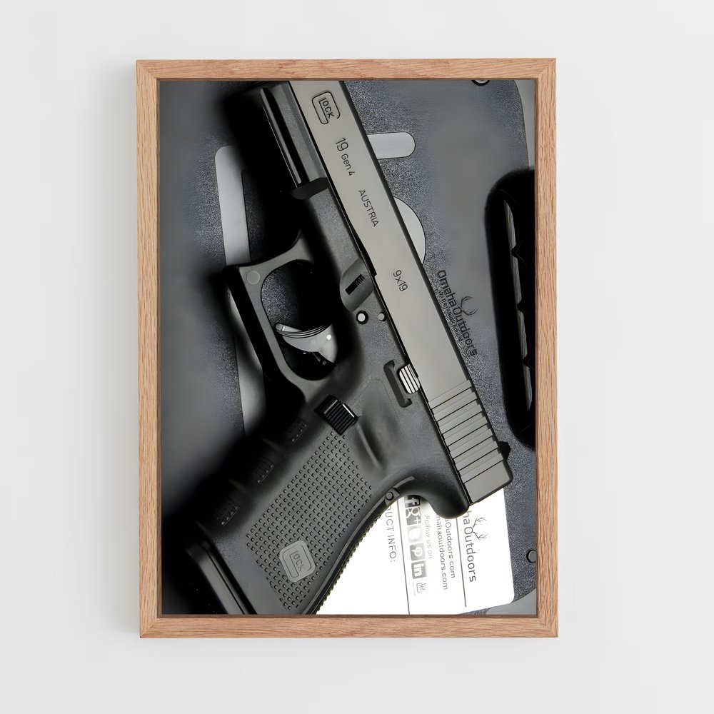 ap-glock 19-1 cadre Bois clair