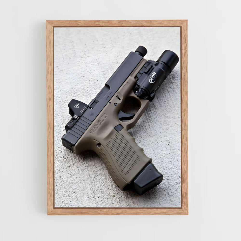 ap-glock 19-6 cadre Bois clair