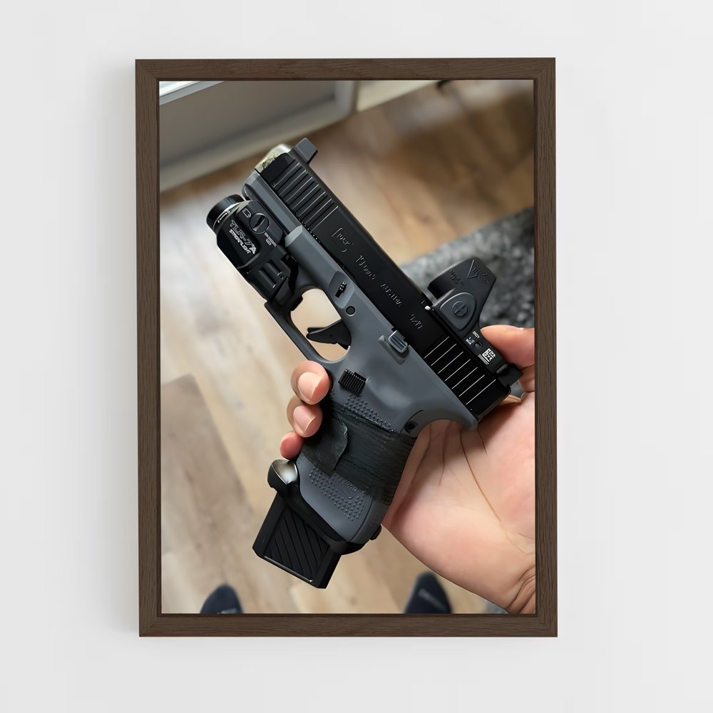 ap-glock 19-7 cadre Bois foncé