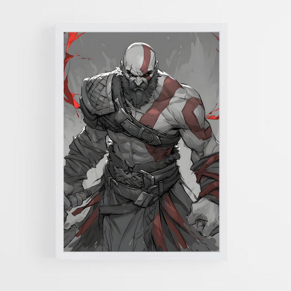 ap-god of war-2 cadre Blanc