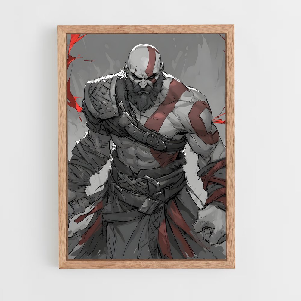 ap-god of war-2 cadre Bois clair