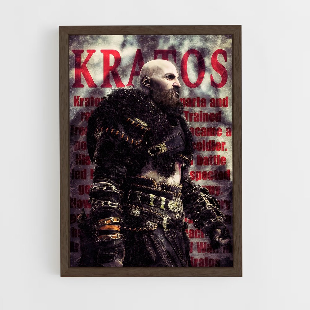 ap-god of war-7 cadre Bois foncé